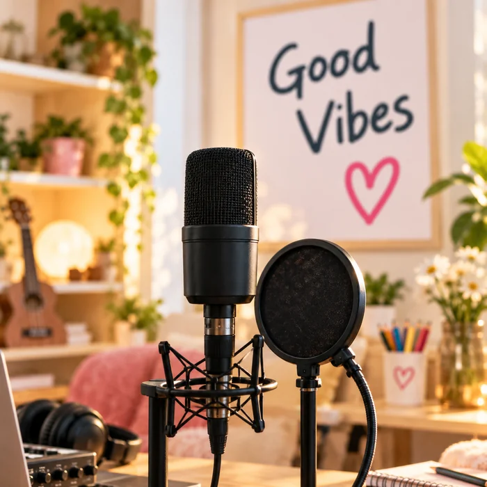 Kinder Vibes Aufnahme im Studio